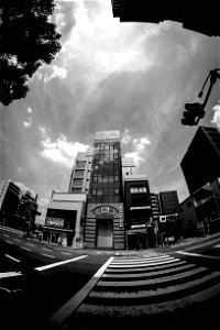 Grayscale Photo Ogf High Rise Bulding photo