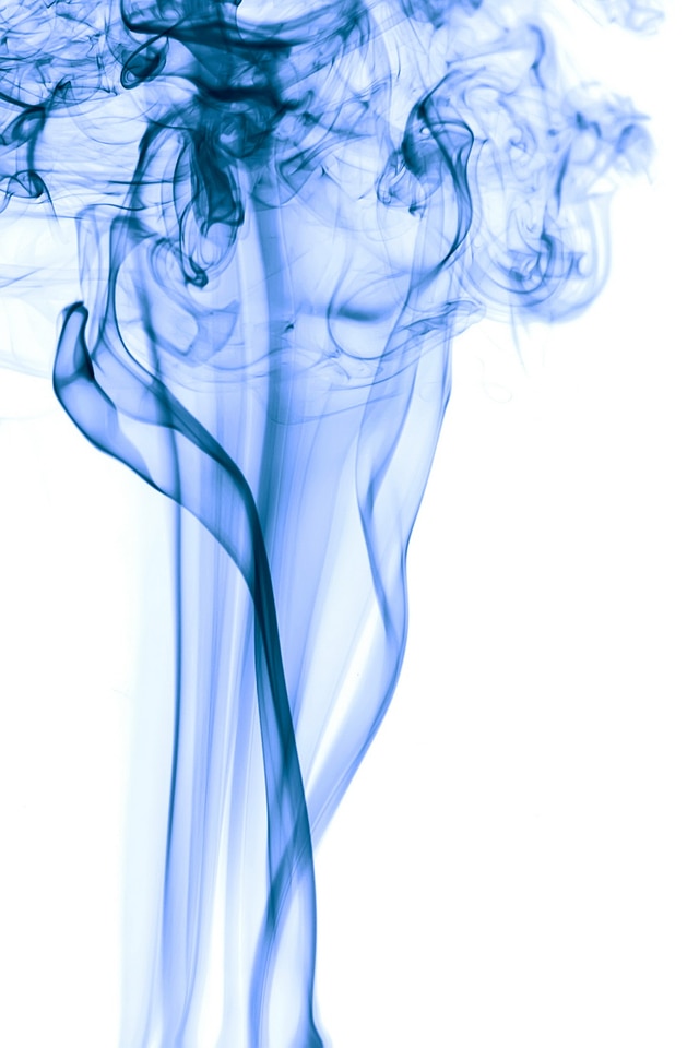 Blue smoke photo