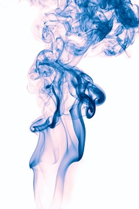 Blue smoke photo