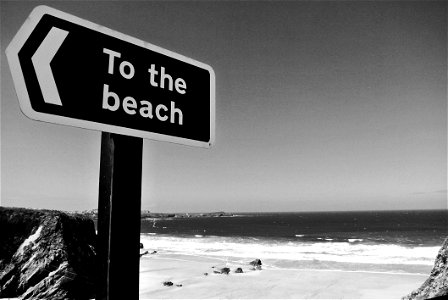 Beach Black And photo