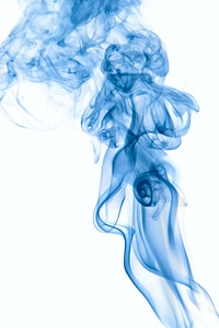 Blue smoke photo