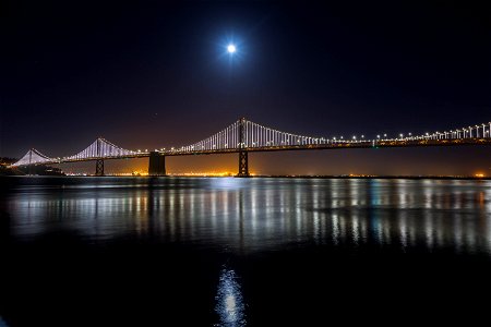 Architecture Bridge Illuminated photo