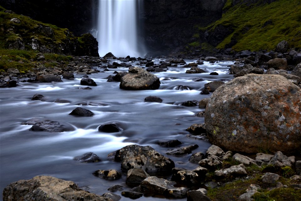 Brown Rock Besides Body Of Water