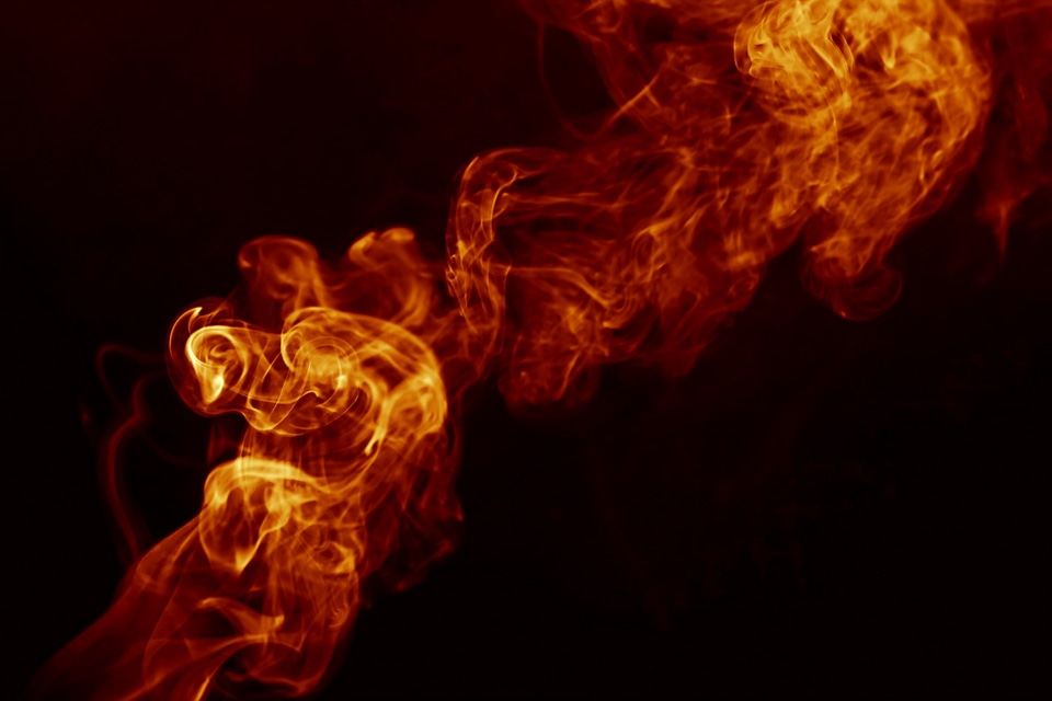 Swirly Orange Smoke