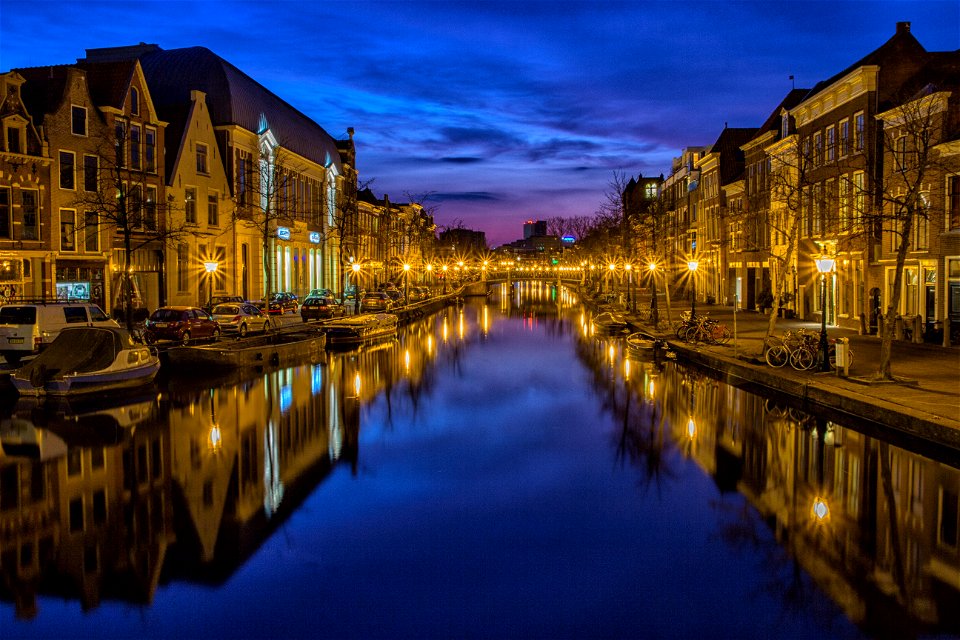 Waterway Reflection Canal Body Of Water
