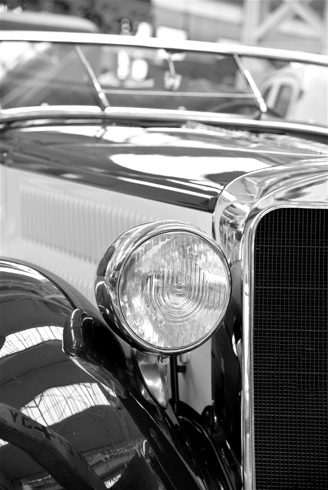 Car Motor Vehicle Black And White Vintage Car