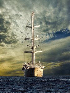 Sailing Ship Tall Ship Sea Sky photo