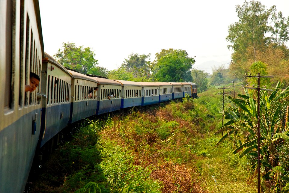 Travel By Train In Kanchanaburi photo