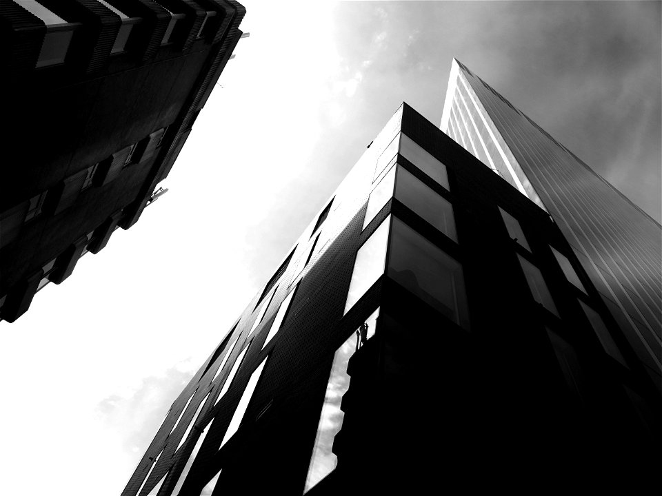 Architecture Facade In Black And White