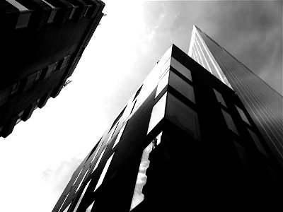 Architecture Facade In Black And White photo