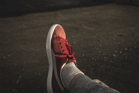 Foot In Sneaker photo