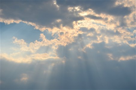 Sun Rays From Clouds photo