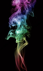 Colored background of smoke photo