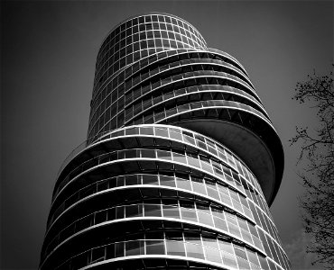 Modern Curved Office Building photo