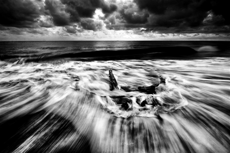 Black And White Beach