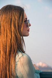 Woman with glasses photo