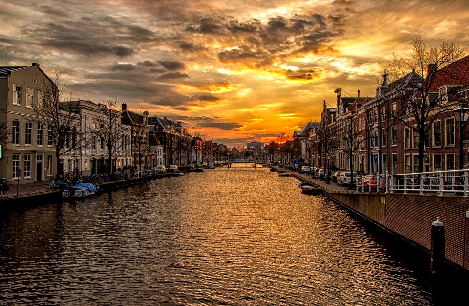 Waterway Sky Canal Body Of Water photo