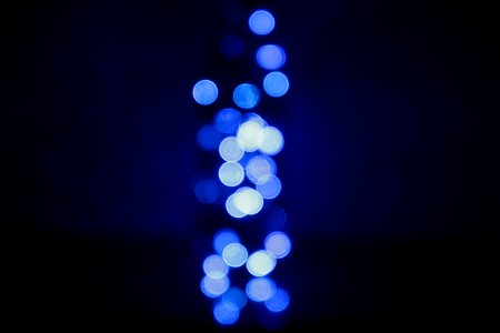 Abstract Blue Bokeh Lights photo