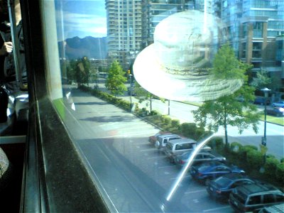 White Hat Floating Over Vancouver photo