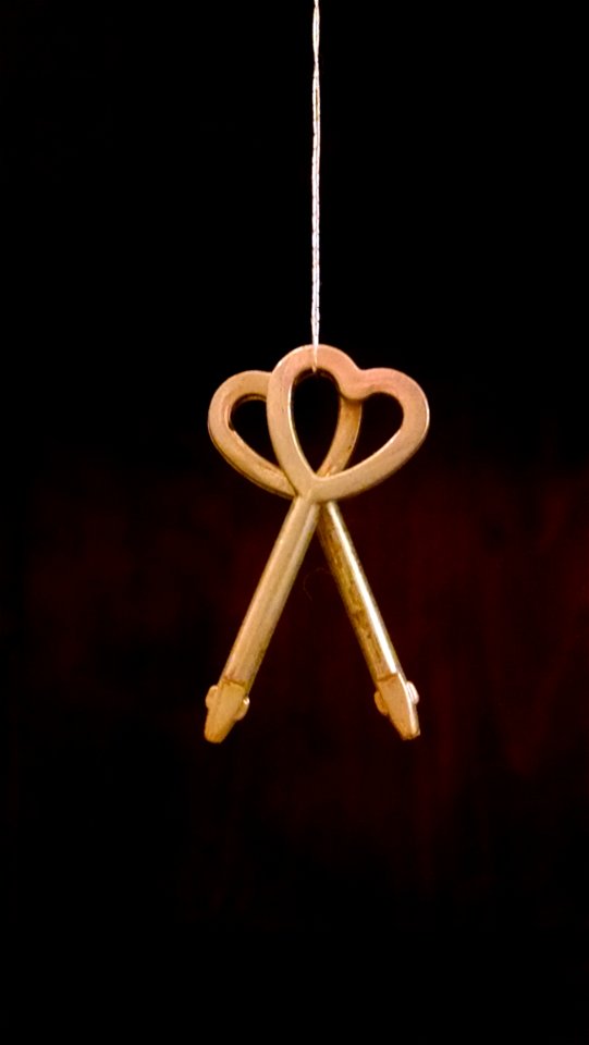 Hanging Heart Keys
