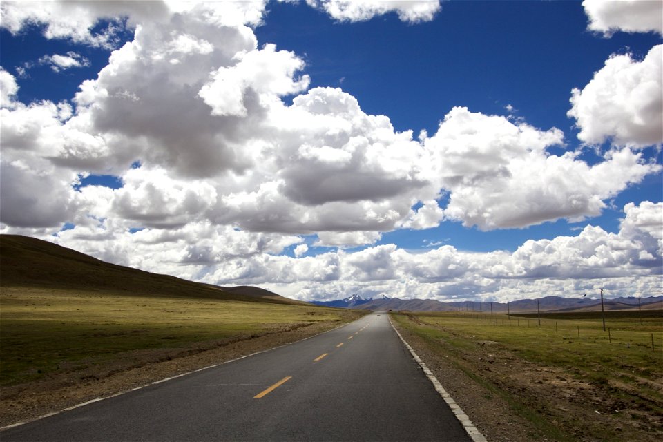 Road Passing Through Farmland