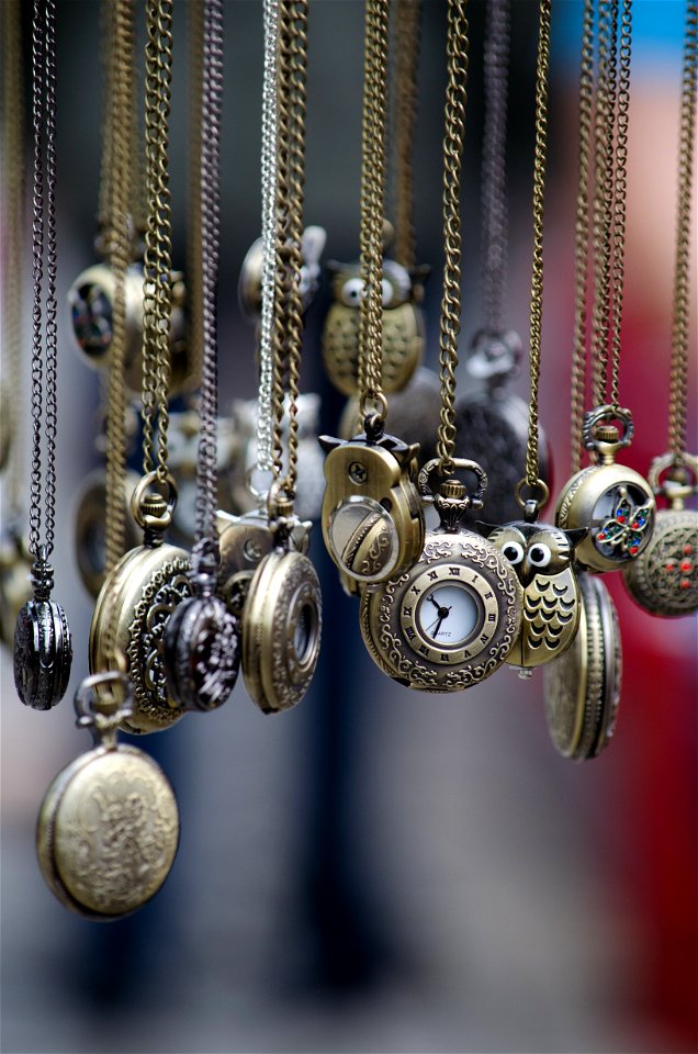 Assorted Gold Round Pocket Watches photo