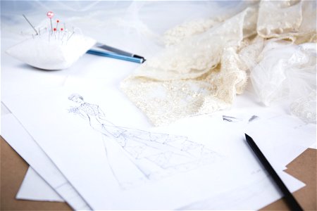 Wedding Dress Sketch photo