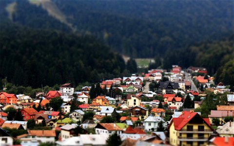 Village In Valley
