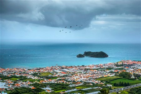 Coastal Town Azores Portugal photo