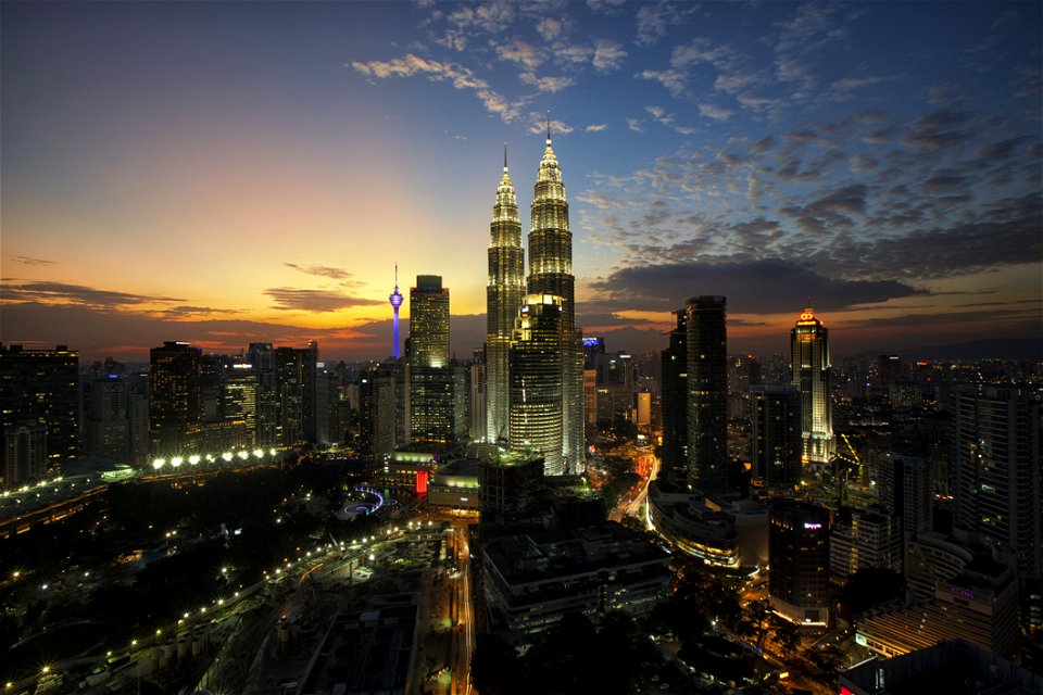 High Rise Buildings Birds Eye View photo