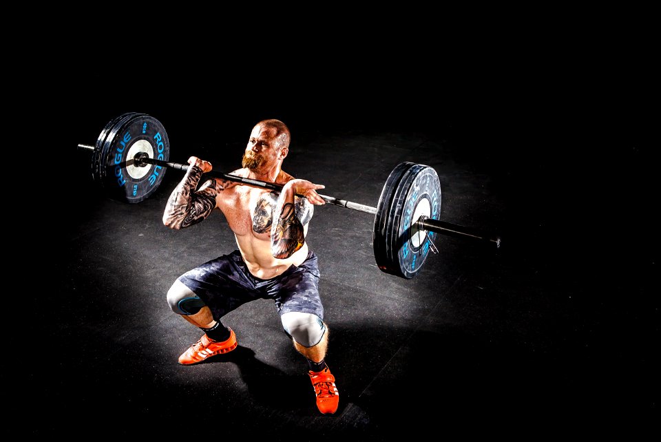 Man Lifting A Barbell