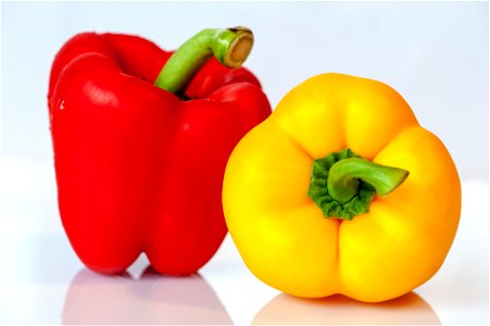 Photo Of Red And Yellow Pepper