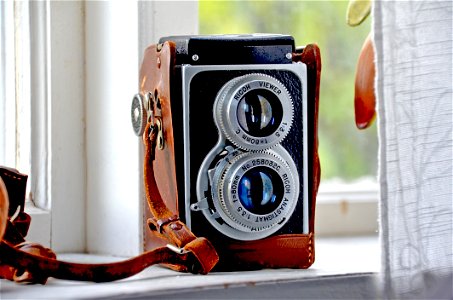 Vintage Twin Lens Reflex Camera photo