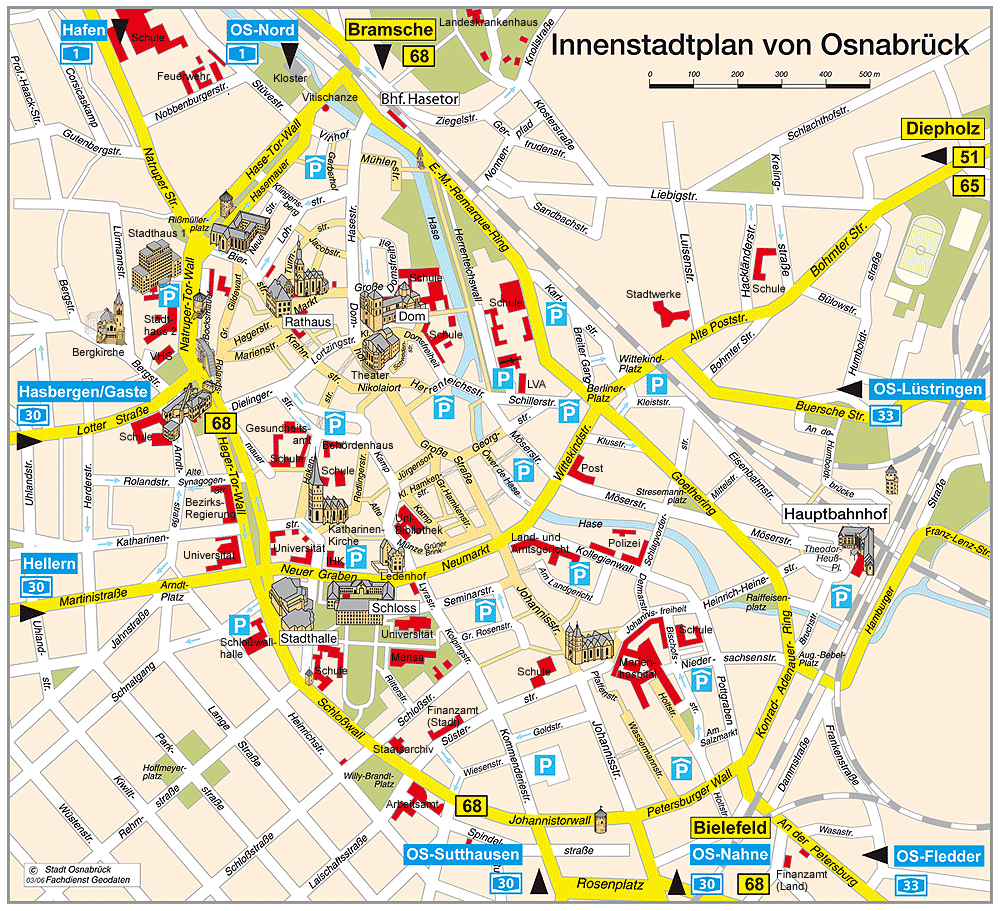 Osnabruck Tourist Map photo