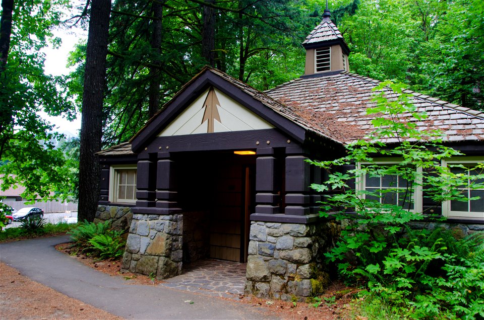 Historic CCC Restroom at Eagle Creek Trailhead-Columbia River Gorge