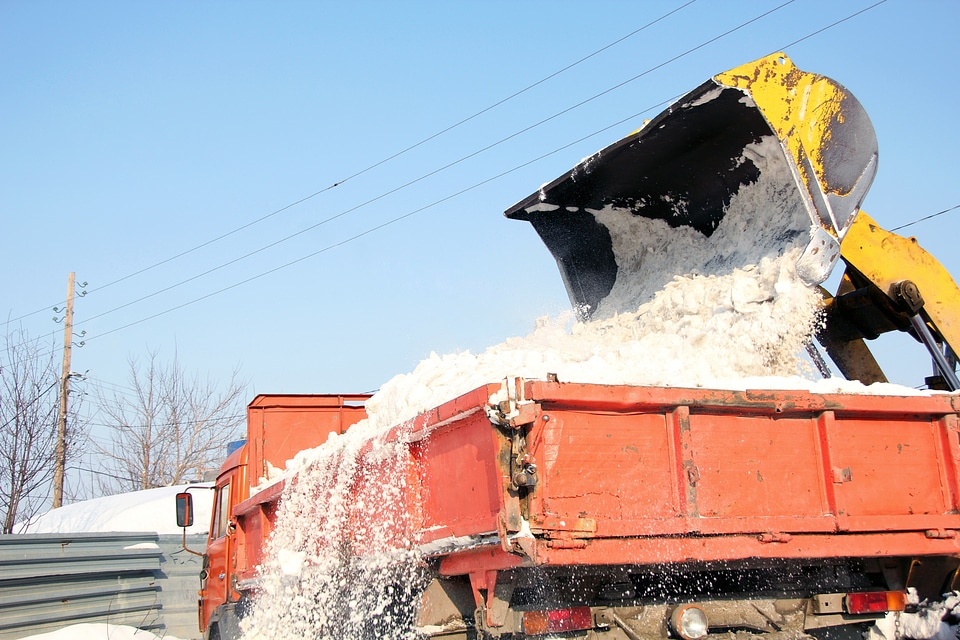 Snow on the truck photo