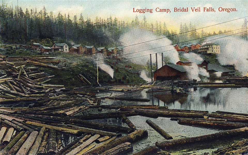 Logging Camp at Bridal Veil Falls