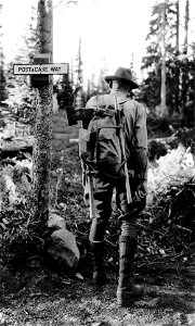 Columbia NF - Ranger with Fire Pack, WA 1934