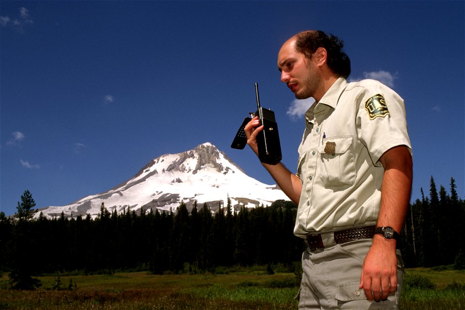 Ranger using Radio.jpg photo