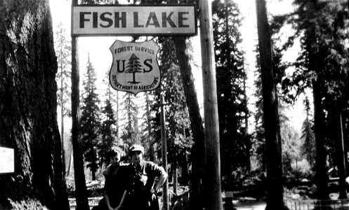 Willamette NF - Fish Lake Entrance c1935 photo