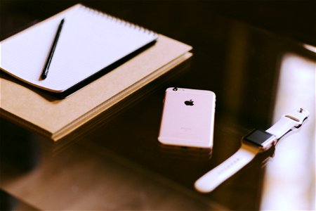 iPhone iWatch and notebook 2 photo