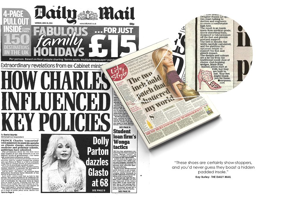 The Daily Mail with Sargossa Inspire Pink Pearl