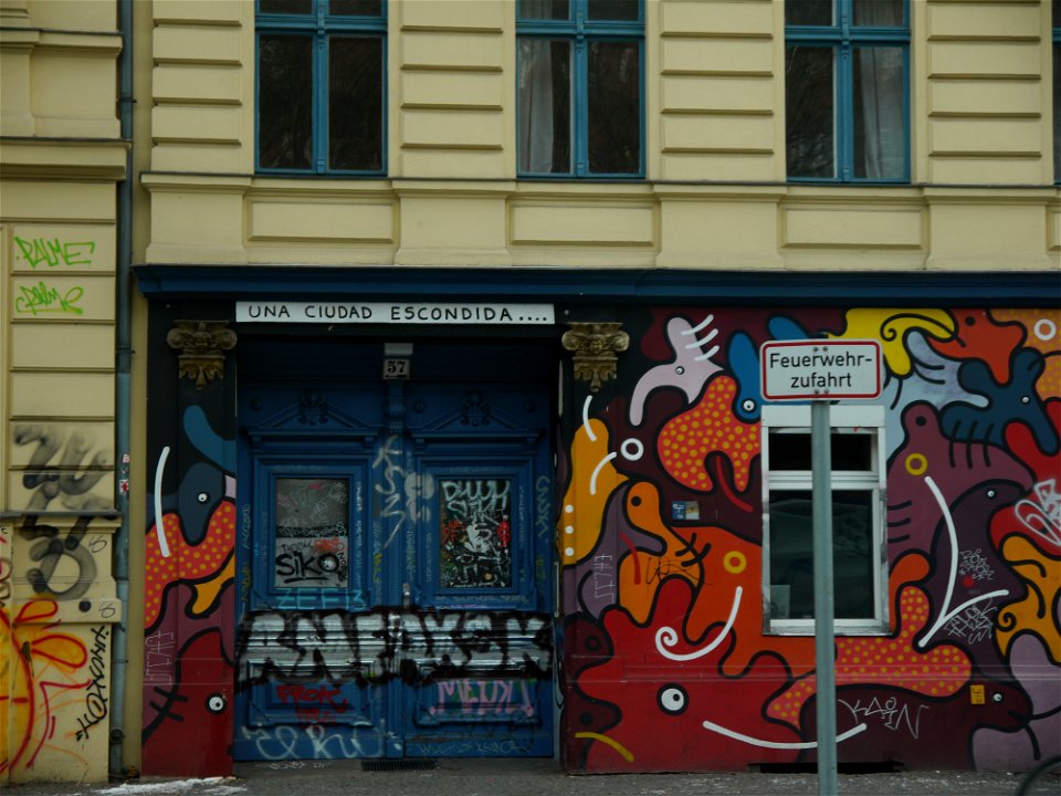 grafittis in kreuzberg, berlin, germany, 2012
