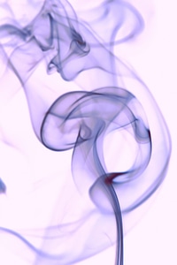 Smoke on white photo