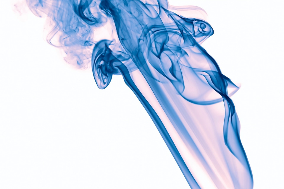 Blue smoke photo