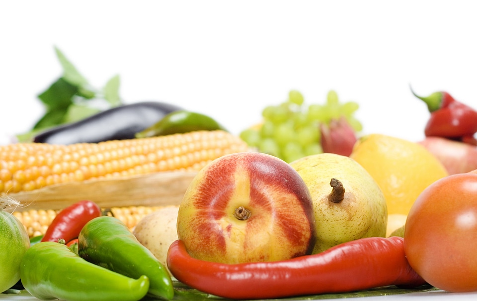 Fresh vegetables and fruits