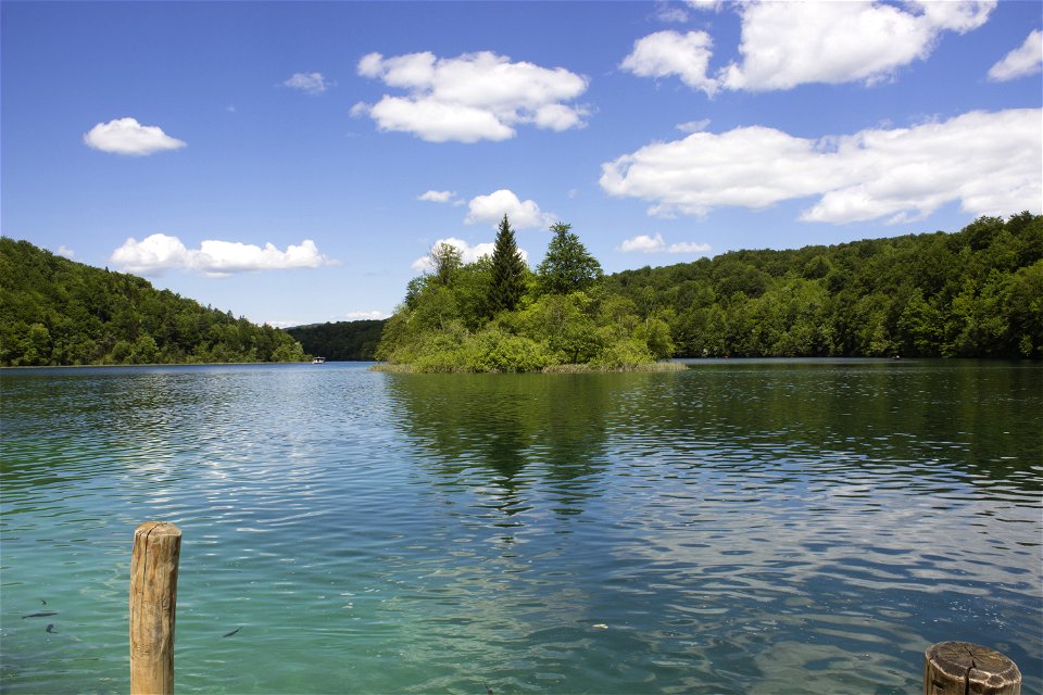 Danijel Šivinjski blindfolded at Plitvice Lakes photo