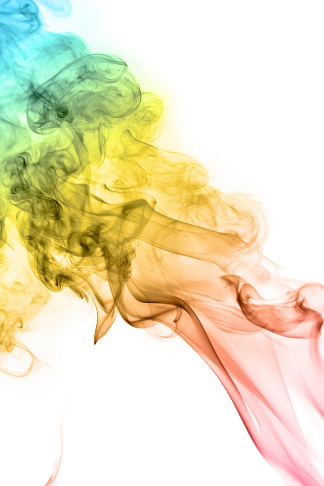 Multicolored smoke