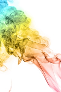 Multicolored smoke photo