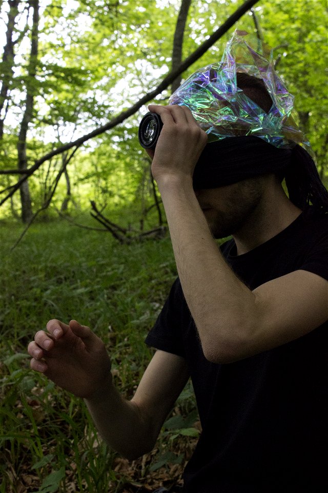 Danijel Šivinjski blindfolded at Plitvice Lakes photo
